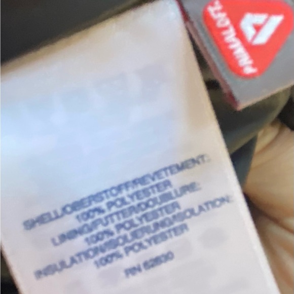 Women’s Herringbone Lands’  End Primaloft Lightweight Winter Jacket Coat Large - Picture 4 of 4